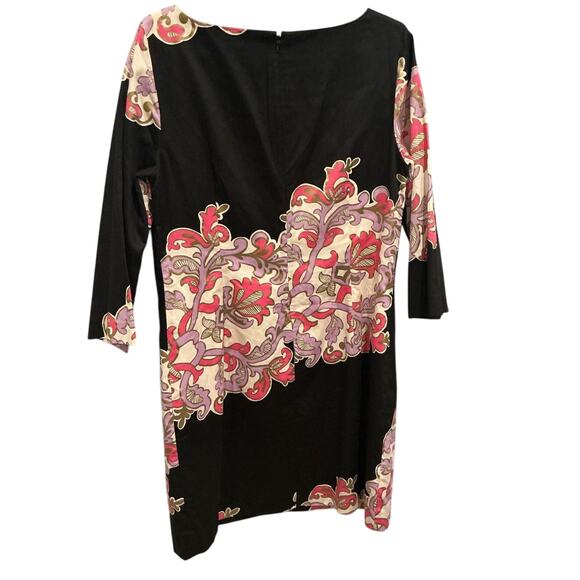 Lilly Pulitzer Womens Shauna Tunic Dress Size 12 Black Pink Formal Beachy Resort - Picture 6 of 10